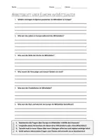 Vorschau - Arbeitsblätter - AB mit Fragen zum Thema "Europa im Mittelalter" + Lösungsblatt - Deckblatt