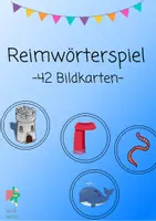 Vorschau - Spiele - Reimwörter - Spiel - Klasse 1 - Deckblatt