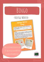 Vorschau - Stationenlernen - Häufige Wörter Bingo für Jahrgang 1/2 und Jahrgang 3/4 - Deckblatt