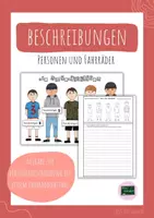 Vorschau - Arbeitsblätter - Beschreibungen Personenbeschreibungen Fahrraddiebstahl - Deckblatt
