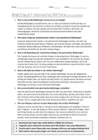 Vorschau - Arbeitsblätter - AB mit Fragen zum Thema "Antike Mythen" + Lösungsblatt - Seite 1