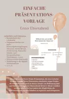 Vorschau - Präsentationen/Tafelbilder - Powerpoint-Präsentation - erster Elternabend einer 5. Klasse (Regenbogen) - Deckblatt
