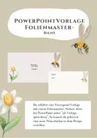 Vorschau - Präsentationen/Tafelbilder - Powerpoint-Vorlage / Masterfolie im Bienen-Motto - Deckblatt