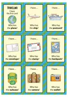Vista previa - Juegos / Gamificación - Travelling: I have... Who has...? // juego de vocabulario (inglés) - página 2