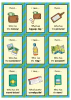 Vista previa - Juegos / Gamificación - Travelling: I have... Who has...? // juego de vocabulario (inglés) - página 3