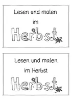 Vorschau - Arbeitsblätter - Lesen und Malen im Herbst für Klasse 3-4 - Seite 1