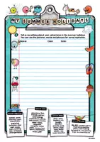 Vorschau - Arbeitsblätter - My summer holidays (Back 2 school edition) • Writing activity - Seite 1