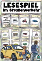 Vorschau - Spiele - Lesespiel "Im Straßenverkehr" DaZ / DaF / Deutsch - Deckblatt