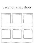 Vorschau - Mal- und Bastelvorlagen - Ferienrückblick/ Lieblingsmomente mit Polaroid festhalten - Seite 1