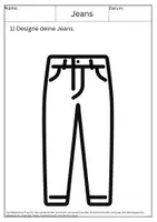 Vorschau - Arbeitsblätter - Designe deine Jeans! - Deckblatt