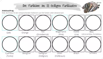 Vorschau - Arbeitsblätter - Materialpaket Farbforscher Farbenlehre - Deckblatt