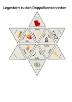 Vorschau - Spiele - Legestern zu den Doppelkonsonanten doppelten Mitlauten - Seite 1