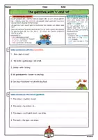 Vorschau - Arbeitsblätter - The genitive with 's' and 'of' • AB + Musterlösung - Seite 1