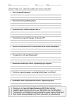 Vorschau - Arbeitsblätter - AB mit Fragen zum Thema "Jugendbewegungen" + Lösungsblatt + Infografik - Deckblatt