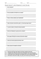 Vorschau - Arbeitsblätter - AB mit Fragen zum Thema "Kabarett und Satire" + Lösungsblatt - Deckblatt