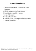 Vorschau - Arbeitsblätter - Lesekiste: eine detaillierte Unterrichtseinheit - Seite 1
