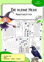 Vorschau - Arbeitsblätter - Die kleine Hexe – Arbeitsblätter zur Literaturbegleitung - Deckblatt