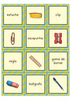 Vorschau - Spiele - Schulsachen Spanisch – Memo-Spiel Wortschatz (Materiales Escolares) - Seite 3