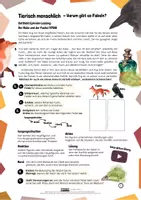 Vorschau - Arbeitsblätter - AB Übungen Tierisch menschlich - Warum gibt es Fabeln - Deckblatt