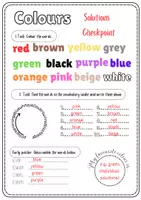 Vorschau - Arbeitsblätter - Colours in English - Solutions, Early finisher, more help - Seite 2
