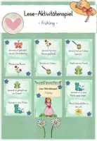 Vorschau - Spiele - Lese-Aktivitätenspiel Frühling - Deckblatt