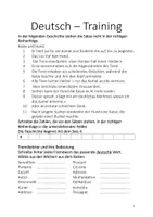 Vorschau - Arbeitsblätter - Deutsch - Deckblatt