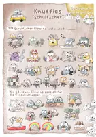Vorschau - Mal- und Bastelvorlagen - Knuffies „Schulfächer“ Cliparts Set - Seite 2
