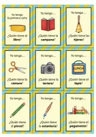 Vista previa - Juegos / Gamificación - Materiales escolares: Yo tengo... ¿Quién tiene...? - página 1