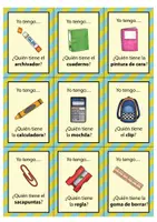 Vista previa - Juegos / Gamificación - Materiales escolares: Yo tengo... ¿Quién tiene...? - página 2
