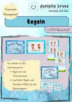 Vorschau - Präsentationen/Tafelbilder - Regeln - Sozialform - Lautstärke - in Basisschrift - Deckblatt