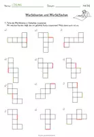 Vorschau - Arbeitsblätter - Kopfgeometrie "Würfelkanten und Würfelflächen" - Geometrie /Würfel - mit Lösung - Seite 3