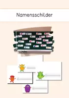 Vorschau - Anderer Materialtyp - Namensschilder Monsterklasse - Deckblatt