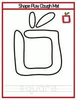 Προεπισκόπηση - Φύλλα εργασίας - Shape playdough mats - Σελίδα 1