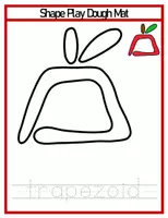 Προεπισκόπηση - Φύλλα εργασίας - Shape playdough mats - Σελίδα 3