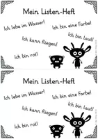 Vorschau - Arbeitsblätter - Mein Listen-Lese-Heft: Lesetraining für die 1. und 2. Klasse - Seite 1