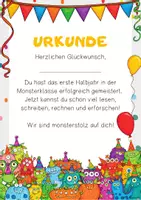 Vorschau - Anderer Materialtyp - Urkunde 1. Klasse - Halbjahr und Endjahr - Seite 3