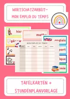 Vorschau - Anderer Materialtyp - Wortschatzarbeit - Mon emploi du temps - Deckblatt