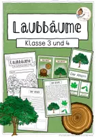 Vorschau - Stundenentwürfe - Laubbäume (Bäume) - Klasse 3 und 4 - Deckblatt