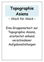 Vorschau - Stundenentwürfe - Topographie Asiens - Gruppenarbeit - Deckblatt