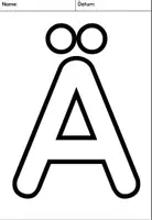 Vorschau - Arbeitsblätter - Umlaut / Buchstabe Ä - Buchstabenübungen - Buchstabenlehrgang DaZ / Deutsch - Seite 1