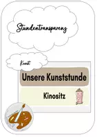 Vorschau - Präsentationen/Tafelbilder - Tafelmaterial Stundentransparenz Kunst - Deckblatt