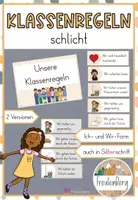 Vorschau - Poster - Klassenregeln für die Grundschule - Klassenraum (schlicht) - Deckblatt