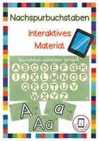 Vorschau - Fördermaterial/Inklusion - Nachspurbuchstaben - interaktives Material - Deckblatt