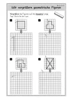 Vorschau - Arbeitsblätter - Vergrößern geometrischer Figuren: Verdoppeln - Seite 2