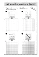 Vorschau - Arbeitsblätter - Vergrößern geometrischer Figuren: Verdreifachen - Seite 2