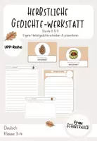Vorschau - Unterrichtsreihen - Herbstliche Gedichte-Werkstatt: Stunden 8 & 9 "Eigene Herbstgedichte" - Deckblatt