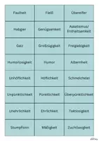 Vorschau - Arbeitsblätter - Was passt - Tugenden - Seite 1