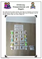 Vorschau - Bildkarten - Klassendienste Regeln Schilder pastell Classroom Management Klassenraumorganisation Dienste Aufgaben - Seite 2