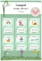 Vorschau - Spiele - Lesespiel: Ich habe...Wer hat...? - Frühling - Deckblatt