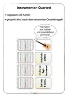 Vorschau - Mal- und Bastelvorlagen - Musik 🎶 Musikinstrumente 🎸 Quartett 32 Karten • Arbeitsblätter - Seite 1